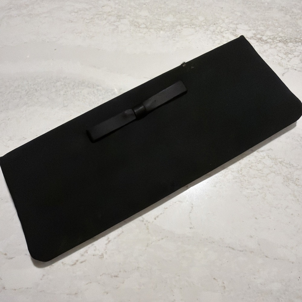 VTG 50s Harry Levine HL Black Bow Clutch Purse MCM Hollywood Regency Glam